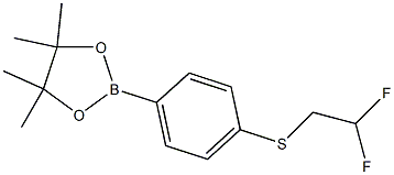 2-(4-(2,2-DIFLUOROETHYLTHIO)PHENYL)-4,4,5,5-TETRAMETHYL-1,3,2-DIOXABOROLANE Struktur