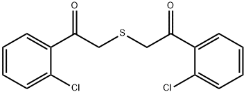 1-(2-CHLORO-PHENYL)-2-[2-(2-CHLORO-PHENYL)-2-OXO-ETHYLSULFANYL]-ETHANONE Struktur