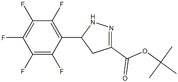 TERT-BUTYL 5-(PERFLUOROPHENYL)-4,5-DIHYDRO-1H-PYRAZOLE-3-CARBOXYLATE Structure