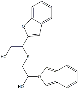 1-BENZOFURAN-2-YL-2-(2-BENZOFURAN-2-YL-2-HYDROXY-ETHYLSULFANYL)-ETHANOL