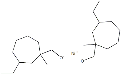 乙基己酸-异丙醇镍, 5% W/V IN ISOPROPANOL, 99+% (METALS B, , 结构式