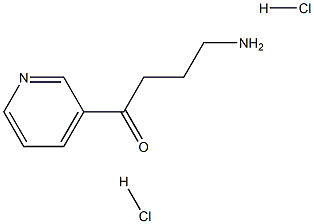 4-amino-1-(3-pyridyl)-1-butanone dihydrochloride 化学構造式