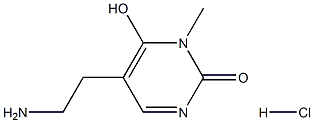 5-(2-aminoethyl)-6-hydroxy-1-methylpyrimidin-2(1H)-one hydrochloride Structure