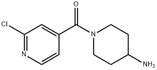 (4-AMINO-1-PIPERIDINYL)(2-CHLORO-4-PYRIDINYL)-METHANONE 结构式