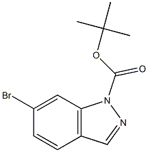 tert-butyl 6-Bromo-1H-indazole-1-carboxylate Struktur