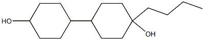 4-butylbi(cyclohexan)-4-ol,,结构式