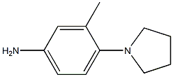 3-Methyl-4-(1-pyrrolidinyl)aniline Structure