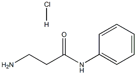 3-Amino-N-phenylpropanamide hydrochloride 化学構造式