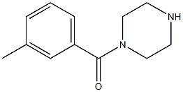 (3-Methylphenyl)(1-piperazinyl)methanone Structure