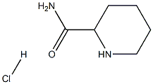 2-Piperidinecarboxamide hydrochloride 化学構造式