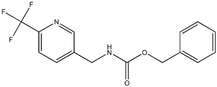 benzyl ((6-(trifluoromethyl)pyridin-3-yl)methyl)carbamate 结构式