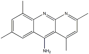 benzo[b][1,8]naphthyridin-5-amine, 2,4,7,9-tetramethyl-,,结构式