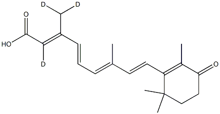 all-trans 4-Keto Retinoic Acid-d3 结构式