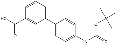 4'-(Boc-amino)biphenyl-3-carboxylic acid, 95% Struktur