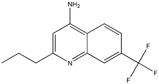 4-Amino-7-trifluoromethyl-2-propylquinoline,,结构式