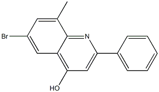 6-Bromo-8-methyl-2-phenylquinoline-4-ol 结构式