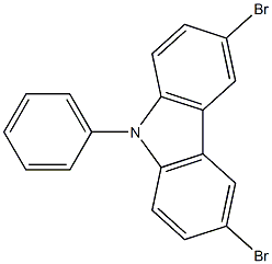 3,6-Dibromo-9-phenyl-9H-carbazole Struktur