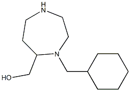 (4-(cyclohexylmethyl)-1,4-diazepan-5-yl)methanol 化学構造式