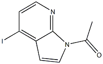 1-(4-iodo-1H-pyrrolo[2,3-b]pyridin-1-yl)ethanone Structure