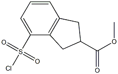  methyl 4-(chlorosulfonyl)-2,3-dihydro-1H-indene-2-carboxylate