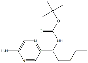 tert-butyl 1-(5-aminopyrazin-2-yl)pentylcarbamate|