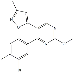 5-(4-(3-Bromo-4-methylphenyl)-2-methoxypyrimidin-5-yl)-3-methylisoxazole