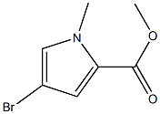 4-Bromo-1-methyl-1H-pyrrole-2-carboxylic acid methyl ester,,结构式