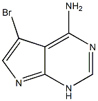 5-bromo-1H-pyrrolo[2,3-d]pyrimidin-4-amine
 化学構造式