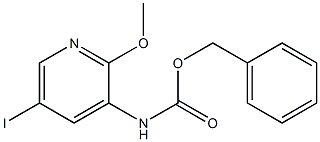 Benzyl5-iodo-2-methoxypyridin-3-ylcarbamate 结构式