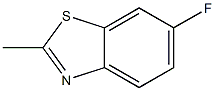 6-氟-2-甲基苯并噻唑,,结构式