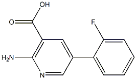 2-Amino-5-(2-fluorophenyl)nicotinic acid Struktur