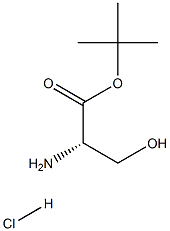 L-Serine tert.butyl ester hydrochloride 化学構造式