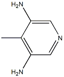 3,5-Diamino-4-methylpyridine 化学構造式