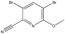 2-Cyano-3,5-dibromo-6-methoxypyridine Structure