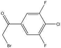 2-Bromo-1-(4-chloro-3,5-difluoro-phenyl)-ethanone,,结构式
