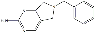 6-Benzyl-6,7-dihydro-5H-pyrrolo[3,4-d]pyrimidin-2-ylamine 化学構造式
