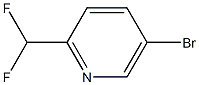 5-bromo-2-(difluoromethyl)pyridine,,结构式
