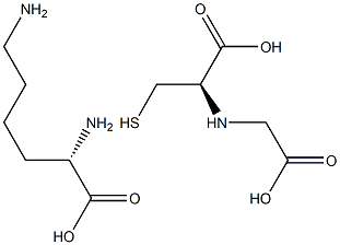 L-lysine L-carboxymethylcysteine 化学構造式