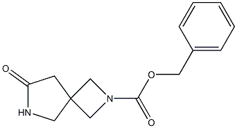 benzyl 7-oxo-2,6-diazaspiro[3.4]octane-2-carboxylate Struktur