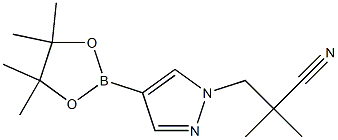  2,2-dimethyl-3-(4-(4,4,5,5-tetramethyl-1,3,2-dioxaborolan-2-yl)-1H-pyrazol-1-yl)propanenitrile