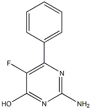 2-amino-5-fluoro-6-phenyl-pyrimidin-4-ol Structure
