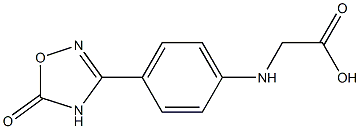 2-(4-(5-oxo-4,5-dihydro-1,2,4-oxadiazol-3-yl)phenylamino)acetic acid Struktur