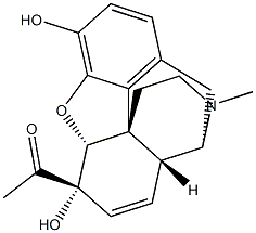 6-Acetylmorphine, 1.0 mg/mL 化学構造式