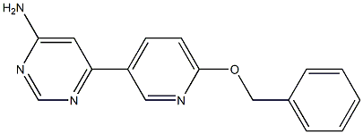 6-(6-(benzyloxy)pyridin-3-yl)pyrimidin-4-amine Struktur