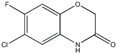 6-chloro-7-fluoro-2H-benzo[b][1,4]oxazin-3(4H)-one Structure