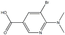 5-bromo-6-(dimethylamino)nicotinic acid Structure
