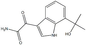 2-(7-(2-hydroxypropan-2-yl)-1H-indol-3-yl)-2-oxoacetamide,,结构式