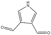 1H-pyrrole-3,4-dicarbaldehyde 化学構造式