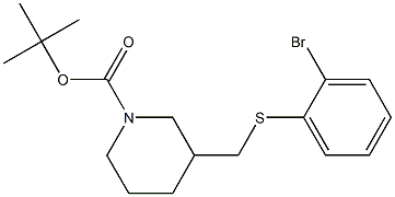 3-(2-Bromo-phenylsulfanylmethyl)-piperidine-1-carboxylic acid tert-butyl ester
