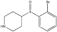 4-(2-Bromo-benzenesulfinyl)-piperidine Struktur